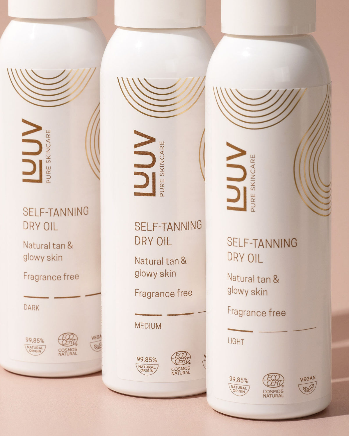 Natural Self Tanning Dry Oil Dark COSMOS, 150ml